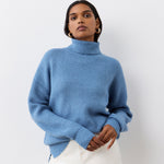 Women's Jumper - Blue Roll Neck - Tillie - product view 2