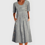 Women's Midi Dress - Striped - Demi - product view 2