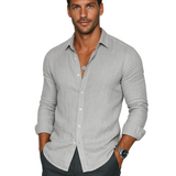 Men's Shirt - Casual Summer Long Sleeve - Connor - product view 1