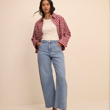 Women's Jacket - Red Gingham Oyanti Swing - product view 6
