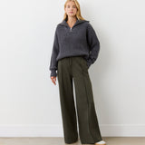 Women's Jumper - Charcoal Half Zip Funnel Neck - Wilma - product view 2