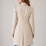 Women’s Tailored Trench Coat – Short Buttoned Fit