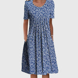 Women's Dress - Round Neck Printed - Scarlett - product view 3