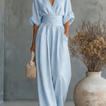 Women's Jumpsuit - Wide-Leg - Genevieve - product view 11