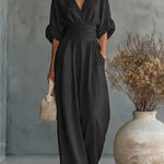 Women's Jumpsuit - Wide-Leg - Genevieve - product view 13