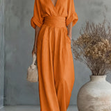 Women's Jumpsuit - Wide-Leg - Genevieve - product view 14