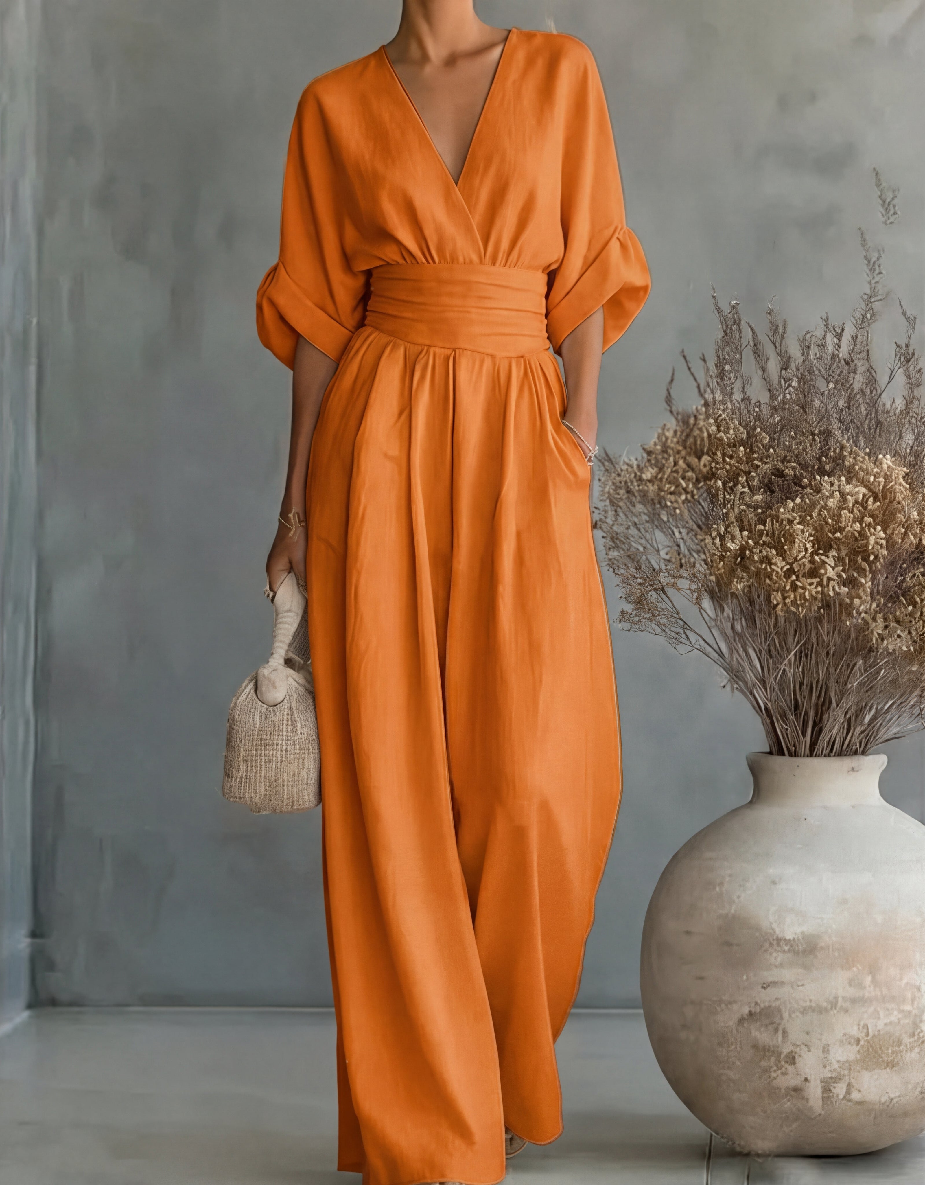 Women's Jumpsuit - Wide-Leg - Genevieve - product view 14