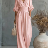 Women's Jumpsuit - Wide-Leg - Genevieve - product view 15
