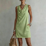Haven - Elegant Pocket Mini Dress
