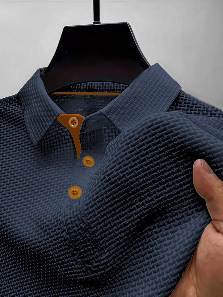 Men's Shirt - Textured Polo - Harrison - product view 3