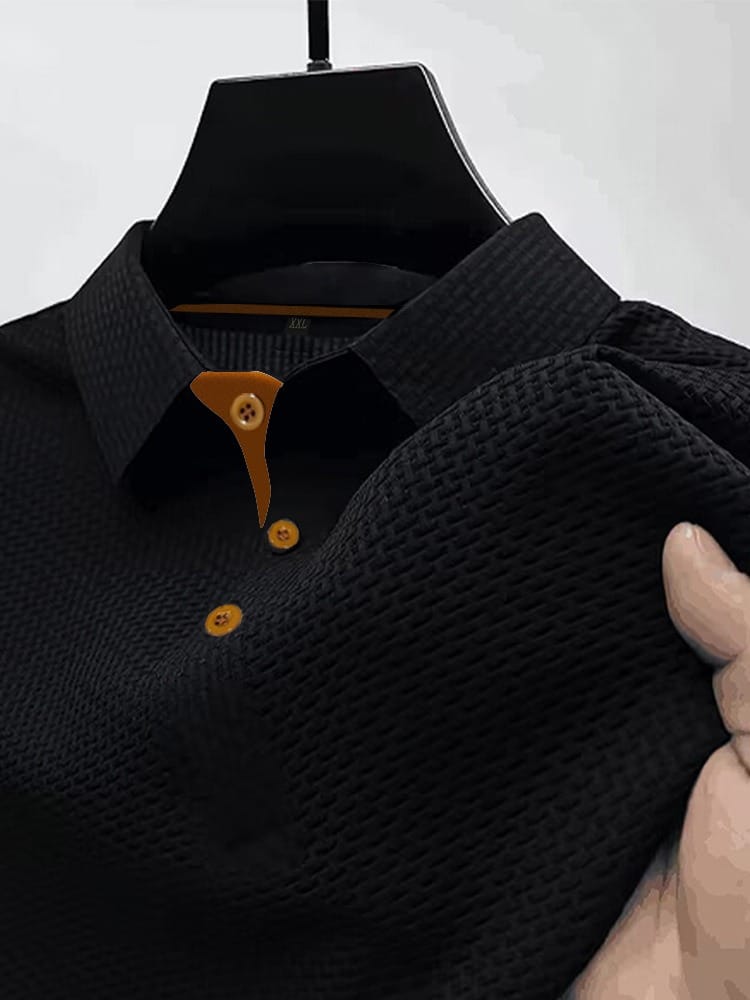 Men's Shirt - Textured Polo - Harrison - product view 2