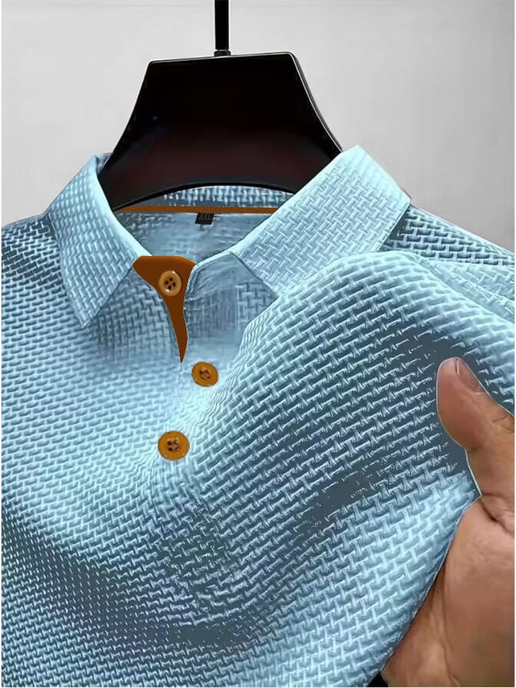 Men's Shirt - Textured Polo - Harrison - product view 5