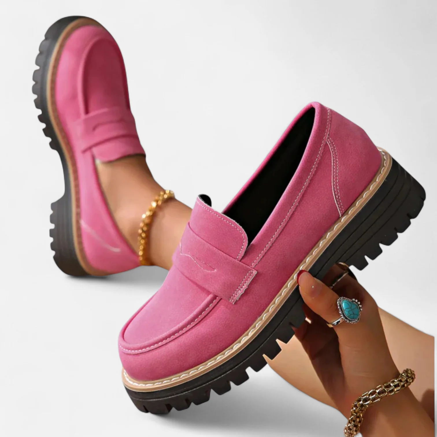 Women's Shoes - Heeled Loafers - Skylar - product view 2