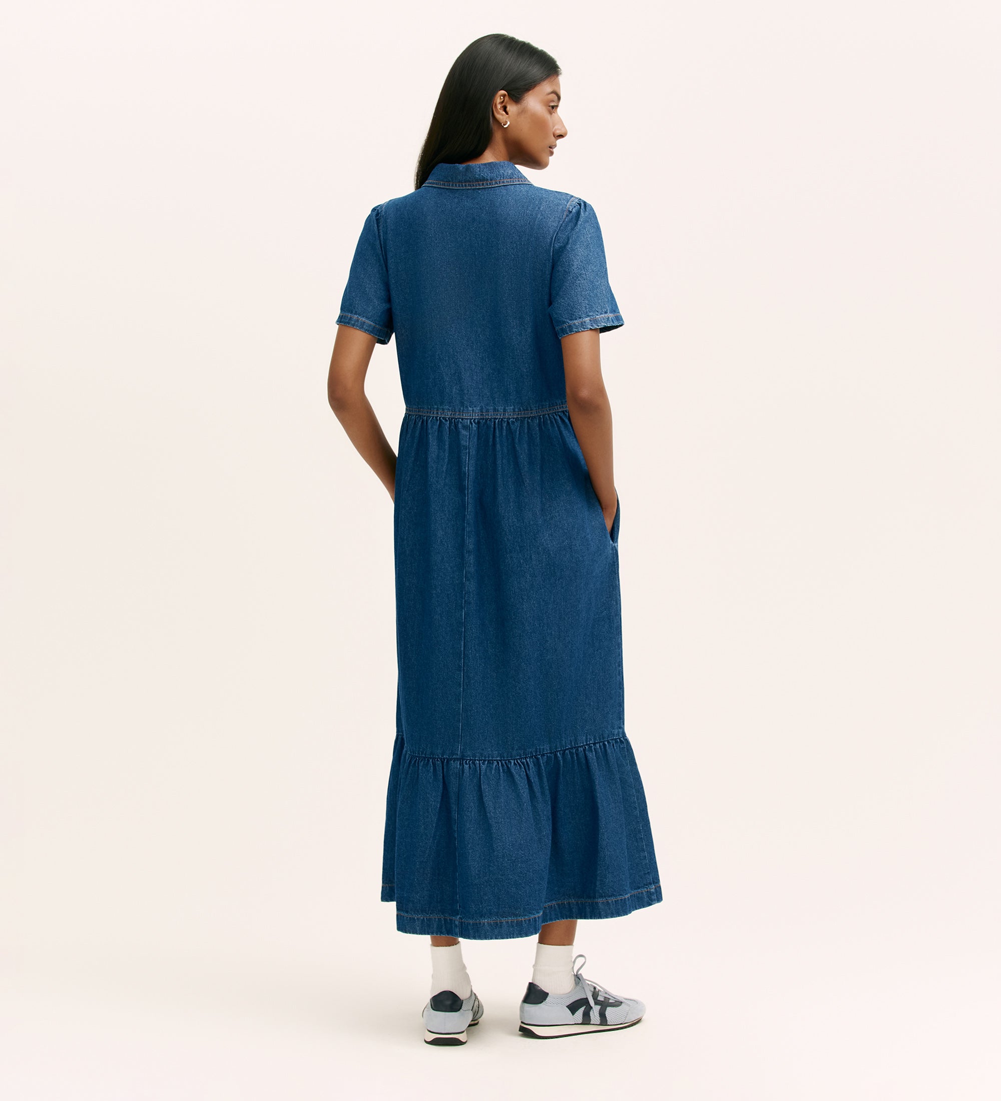 Women's Midi Dress - Indigo Denim - Tania - product view 4