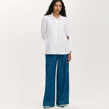 Women's Shirt - White Cotton Rich - Mimi - product view 2