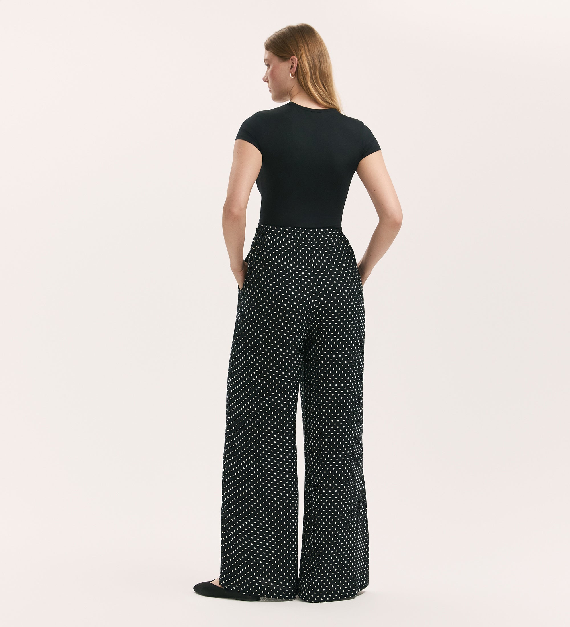 Women's Trousers - Black Polka Dot - Nat - product view 5