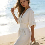 Women's Jumpsuit - Wide-Leg - Genevieve - product view 3