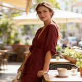 Women's Jumpsuit - Wide-Leg - Genevieve - product view 6