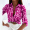 Women's Blouse - Collared Printed - Novalie - product view 6